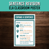 Expand a Sentence Poster | Editing and Revision Wall Aid f