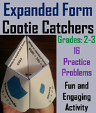 Expanded Form Activity 2nd 3rd Grade (Cootie Catcher Folda