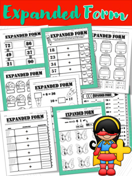 Preview of Place Value Expanded Form First Grade