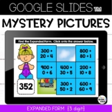 Expanded Form {3 digit} Google Slides™ Mystery Pictures