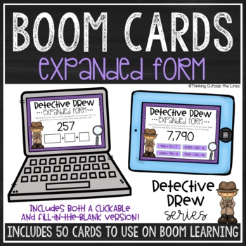 Preview of Expanded Form BOOM Cards™ 