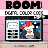 Expanded Form Boom Cards™ Digital Color Code: 1st and 2nd 