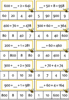 Expanded Form Clip Cards - 3 digit numbers | TpT