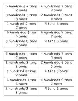 Preview of Expanded Form Concentration