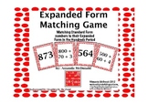 Expanded Form Matching Game in the Hundreds