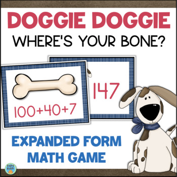 Preview of Place Value Expanded Form Game 3 Digit Numbers Activity Hundreds Tens Ones