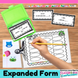 4th Grade Math: Expanded Form Task Cards
