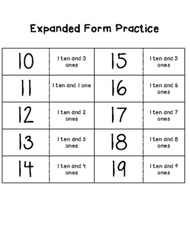 expanded form 17
 Expanded Form Practice Activity