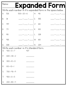 expanded form practice worksheets
 Expanded Form Practice Worksheets