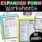 Expanded Form | Worksheets and Activities for 1st and 2nd Grade