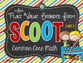 Place Value Expanded Form SCOOT! Task Cards: 3-Digit Numbe