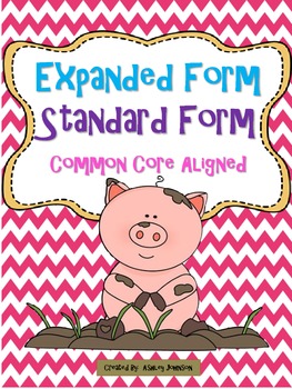 Preview of Expanded Form Standard Form Math Stations Common Core Aligned