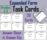Expanded Form Task Cards Activity 2nd 3rd Grade