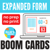 Expanded & Standard Form Place Value Boom Cards™ Digital Activity
