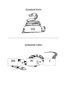 Preview of Expanded and Standard form in math