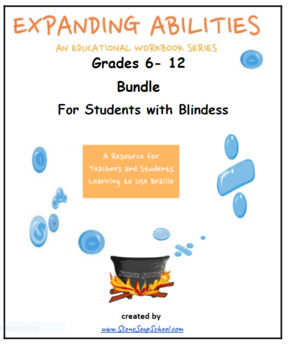 Preview of Braille Bundle, Grades 6 - 12 for Students with Blindness