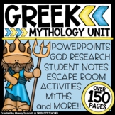 Greek Mythology Unit BUNDLE: Greek Gods, Myths, Activities