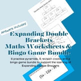 Expanding Double Brackets Maths Bundle Worksheets