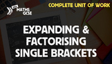 Expanding & Factorising Single Brackets - Complete Unit of Work