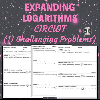 Preview of Expanding Logarithms - Circuit (11 challenging problems)