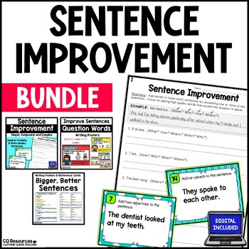 Preview of Writing Complete Sentences Combining & Expanding Sentences to Build a Sentence