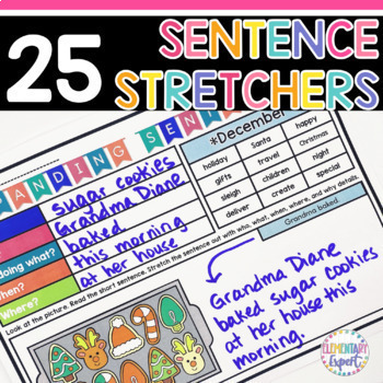 Preview of Expanding Sentences Digital Resources and Printable Activities 