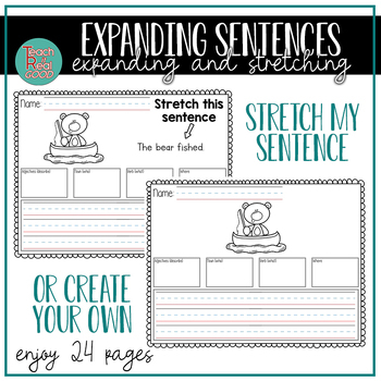 Preview of Expanding Sentences: Sentence stretchers/No/Zero Prep/Writing/Descriptive
