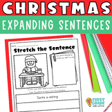 Expanding Sentences Worksheets Christmas Writing Freebie