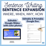 Expanding Sentences Writing · Descriptive Language · WH Questions