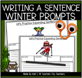 Sentence Writing Activities With Winter Related Picture Pr