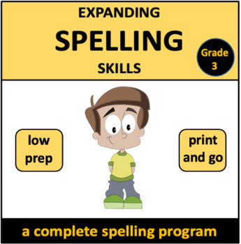 Preview of Expanding Spelling Skills: Grade 3 - a complete spelling program