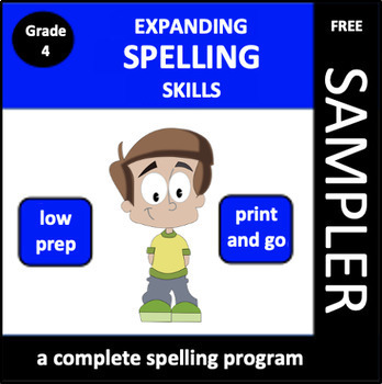 Preview of Expanding Spelling Skills: Grade 4 Sampler
