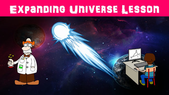 Preview of Expanding Universe No Prep Lesson with Power Point, Worksheet, and Vocabulary