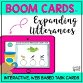 Expanding Utterances BOOM Cards™ {Speech Therapy Distance 