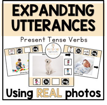 Preview of Expanding Utterances Using Real Photos: Present Progressive Verbs