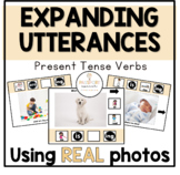 Expanding Utterances Using Real Photos: Present Progressive Verbs
