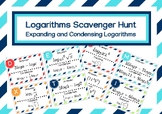 Expanding and Condensing Logarithms Scavenger Hunt