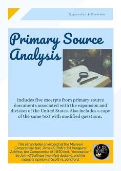 Preview of Expansion & Division Primary Source Analysis