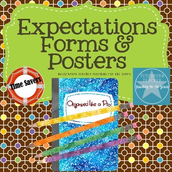 Preview of Expectations Forms & Posters