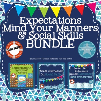 Preview of Expectations, Mind Your Manners & Social Skills BUNDLE