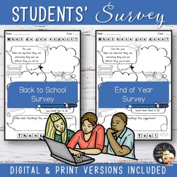Preview of Back to school Students Survey Freebie