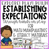 Expectations for Manipulatives EDITABLE