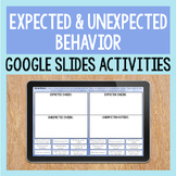 Expected Vs Unexpected Behavior Activities For Google Slides