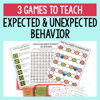 Preview of Expected And Unexpected Behavior Games For Social Skills And Counseling Lessons