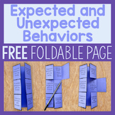 Expected And Unexpected Behaviors Foldable Activity - FREE!