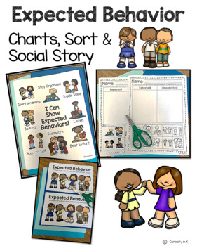 Preview of Expected Behavior Charts and Social Story