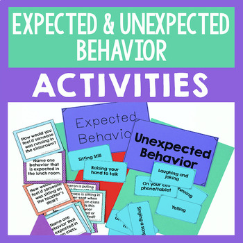 Preview of Expected And Unexpected Behavior Activities For SEL & Social Skills Lessons