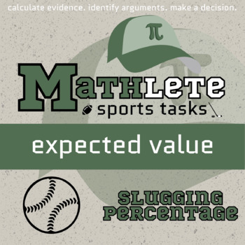 Preview of Expected Value Printable & Digital Activity - Baseball Mathlete
