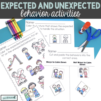 Preview of Expected and Unexpected Behavior Activities #SummerWTS