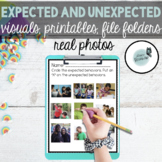 Expected and Unexpected Behavior Activities with Real Photos